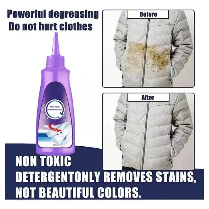 Active Enzyme Laundry Stain Remover（120ml*4Bottles）