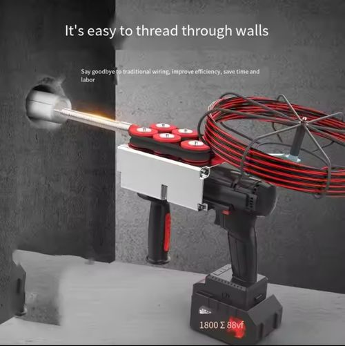 Brushless Lithium Wire Threading Machine Rechargeable Cable Puller Electric Cable Puller Pipe Wiring Electrician Wiring Machine