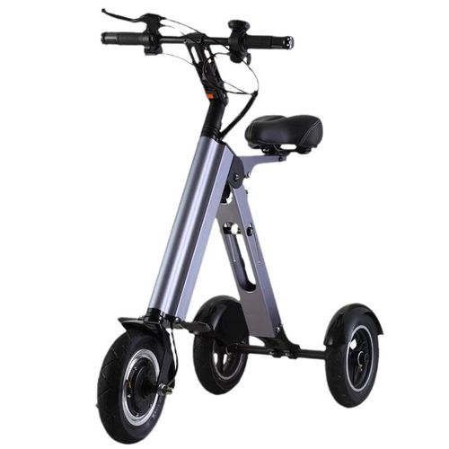 Lightweight Portable Folding Lithium Battery Aluminum Alloy Brushless Motor 3 Wheel Scooter Electric Tricycle