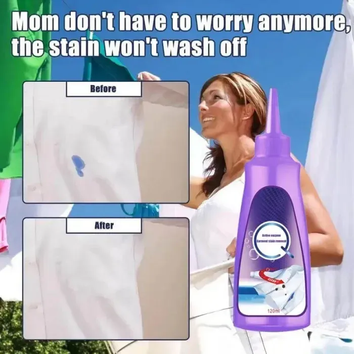 Active Enzyme Laundry Stain Remover（120ml*4Bottles）