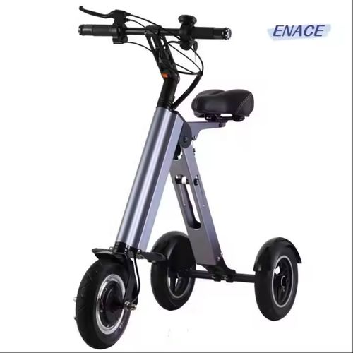 Lightweight Portable Folding Lithium Battery Aluminum Alloy Brushless Motor 3 Wheel Scooter Electric Tricycle