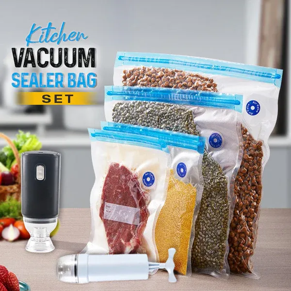 Vacuum seal bag set (🔥15 bags + 1 electric pump🔥)