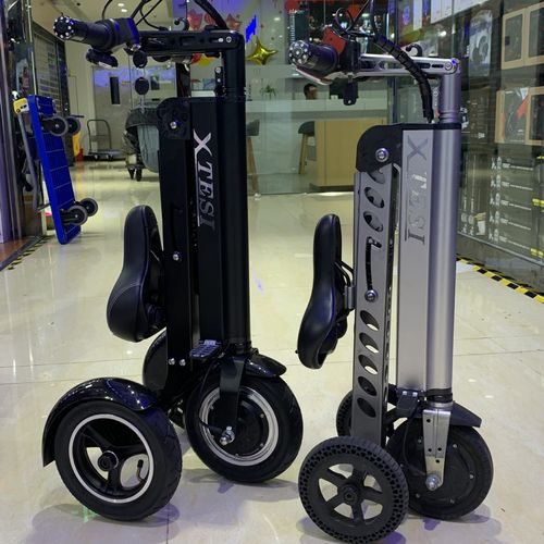 Lightweight Portable Folding Lithium Battery Aluminum Alloy Brushless Motor 3 Wheel Scooter Electric Tricycle