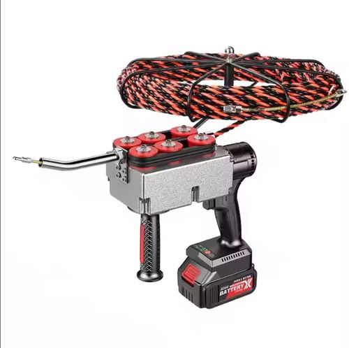 Brushless Lithium Wire Threading Machine Rechargeable Cable Puller Electric Cable Puller Pipe Wiring Electrician Wiring Machine