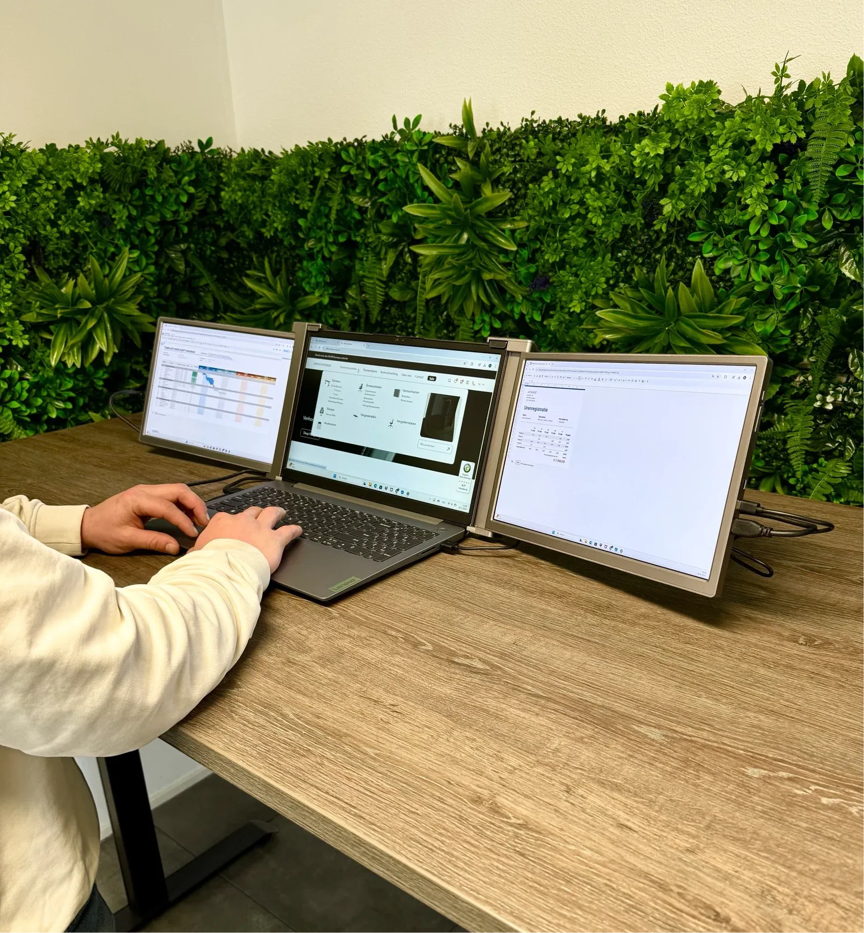 Renab Portable Monitor Tri-Screen