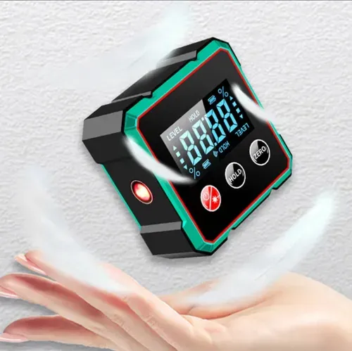 Magnetic digital angle finder with electronic laser