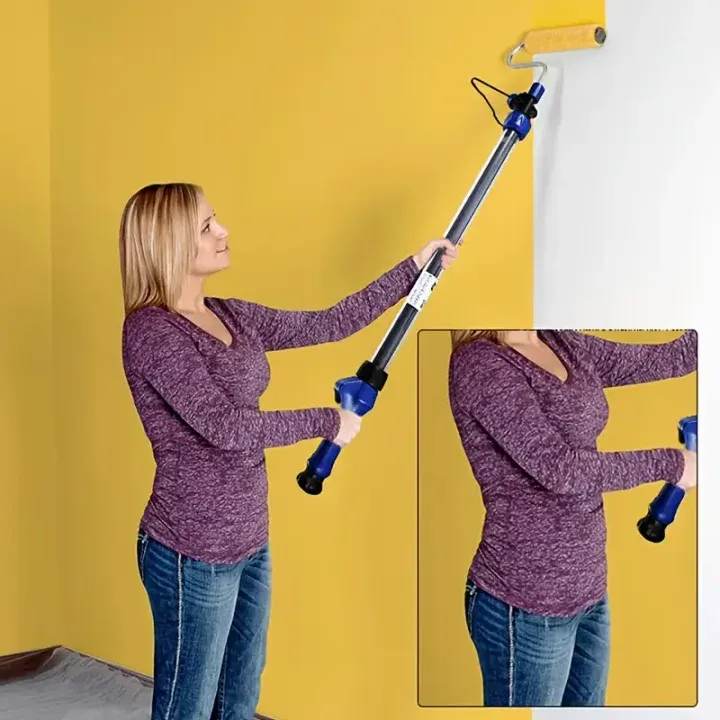 Multifunctional self-priming fast roller brush machine paint roller fast 7 in 1 roller hair core wall brush tool