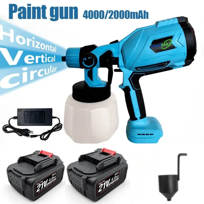 High Voltage Cordless Paint Sprayer with 2 Batteries 🎨🔋 is perfect for your spray painting projects!