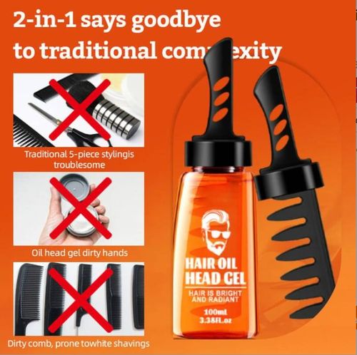 (🔥HOT SALE  Buy one get one free) - One-comb shaping-Styling Gel Comb