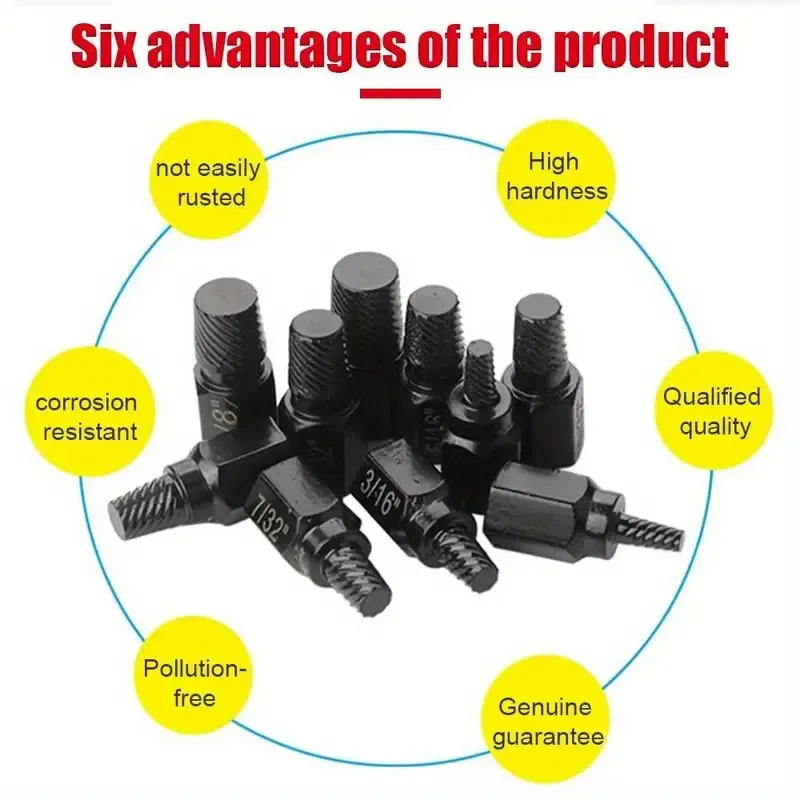 Broken Head Bolt Screw Cap Extractor Broken Head Screw Hexagon Socket Bolt Removal Tool