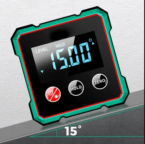 Magnetic digital angle finder with electronic laser