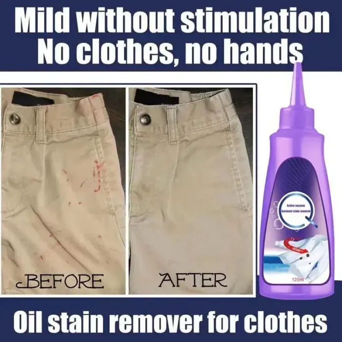Active Enzyme Laundry Stain Remover（120ml*4Bottles）