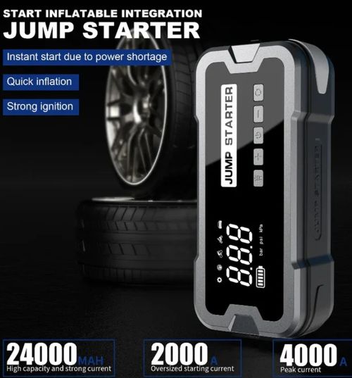 4 in 1 Portable Jump Starter with Air Pump Pro