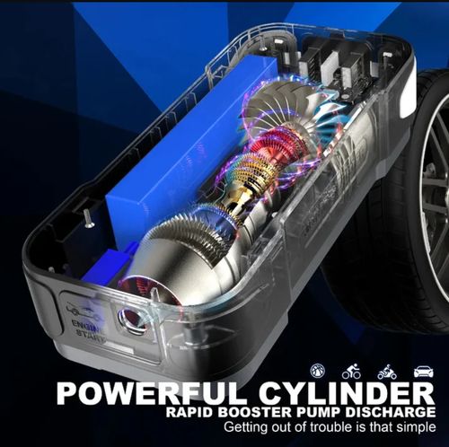 4 in 1 Portable Jump Starter with Air Pump Pro