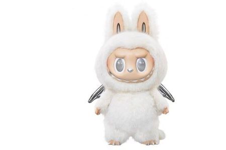 The Monsters Labubu Zimomo Angel in Clouds Figure + Tote Bag