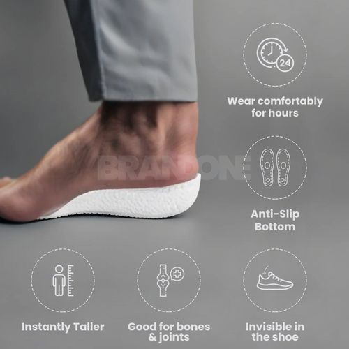 Upgrade Height Increase Insoles for Men Women Elevator Shoes Cushion Arch Support Orthopedic Insoles Sneakers Heel Lift Shoe Pad