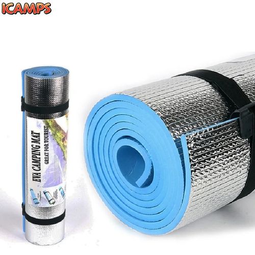 ICAMPS Outdoor Camping Mat Air Mattress Picnic Blanket Picnic Mat Pads Dampproof Beach Mat 180*50*0.6cm Aluminum Foil Mat Camping