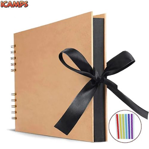 ICAMPS 40-80Pages Photo Albums DIY Craft Scrapbook Paper Album Scrapbooking Photo Wedding Albums for photo Anniversary Gift Memory Book