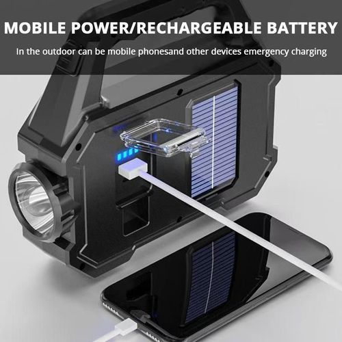 Solar-Powered LED Spotlight