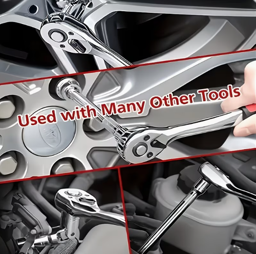 12-Piece 1/2-Inch Ratchet Socket Set
