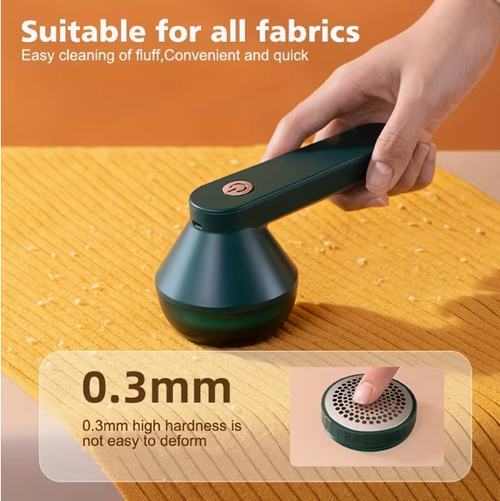 green Lint RemoverUSB Rechargeable Portable Highly Efficient Fabric Lint Remover with Powerful Motor  One Button Start Suitable for Clothing Fabrics Bedding Carpets Sofas Perfect Holiday Gift for Family Friends