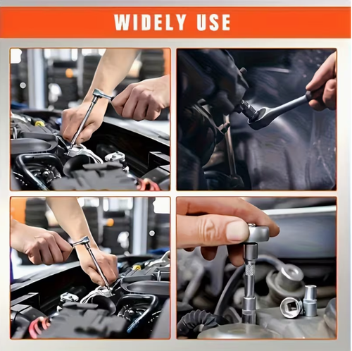 53-Piece Ratchet Wrench, Screwdriver, and Socket Set