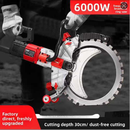 Brushless Electric Circular Saw: Portable 6500W Dual-Voltage High-Efficiency Multi-Purpose Concrete Wall Cutter