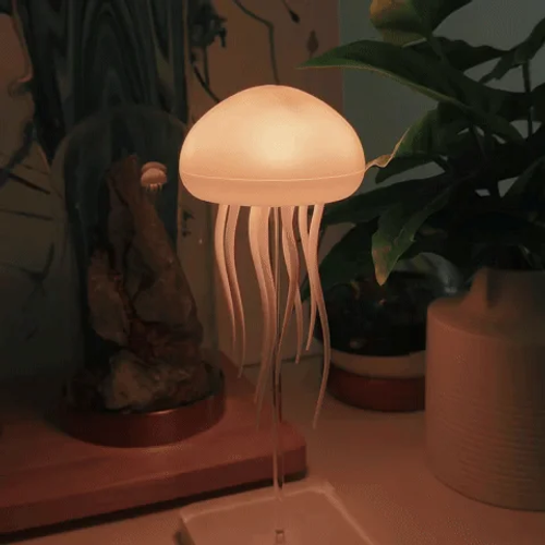 New Design Rechargeable RGB Multicolor Jellyfish Night Light for Home Decoration