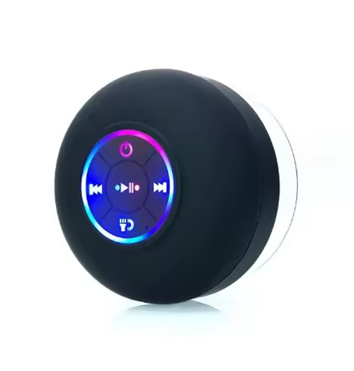 🚿🎶 Got this Mini Bluetooth Shower Speaker and I'm in love – the LED light is so cool! It's waterproof, hands-free, and rechargeable. Perfect for beach, shower, or home stereo! 🌊✨