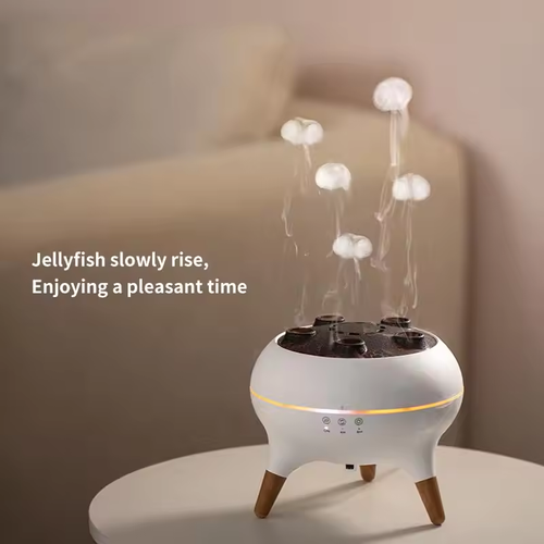 JellyMist Holographic Humidifier​​ 🌊 Floating Effect · 💤 Sleep Aid · 🎨 7 LED Mood