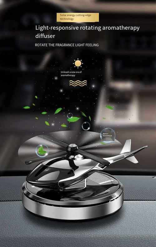 Solar-powered aircraft-mounted aromatherapy high-end men's center console car ornament that releases fragrance for a long time. Car aromatherapy.