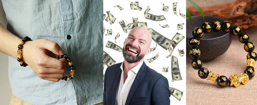 Phoenix and Dragon Tiger Bead Necklace