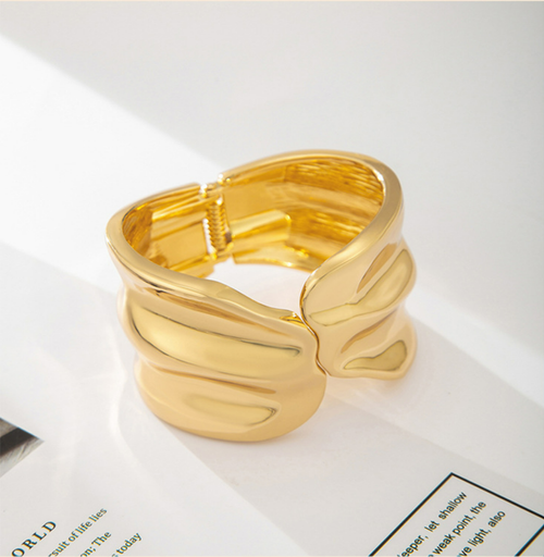 High-end personalized alloy electroplated open bracelet