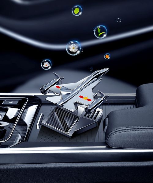 Solar-powered in-car aromatherapy, fighter jet design is super cool