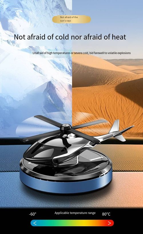 Solar-powered aircraft-mounted aromatherapy high-end men's center console car ornament that releases fragrance for a long time. Car aromatherapy.
