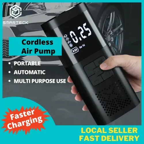 Car Gas Pump Digital Pressure Gauge Flashlight And Cell Phone Charging Motorcycle Bicycle And Ball Inflator 3000mAh 120W