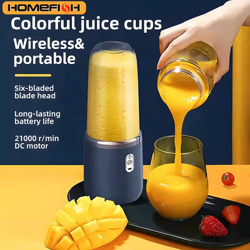 Multifunctional portable lightweight ice-addition juicing handheld device