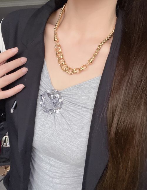 Hip-hop style pig-nose necklace