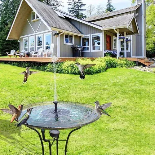 🔥Why choose ordinary when you can have MAGIC? 🌱Solar-Powered Fountain 6 Nozzles Design × Auto-Charging × Whisper-Quiet Operation Perfect for：🌸Garden Decorations 🐠Pond Oxygenation 🧘Zen Landscapes 💦No cords, no limits - Let nature power your paradise