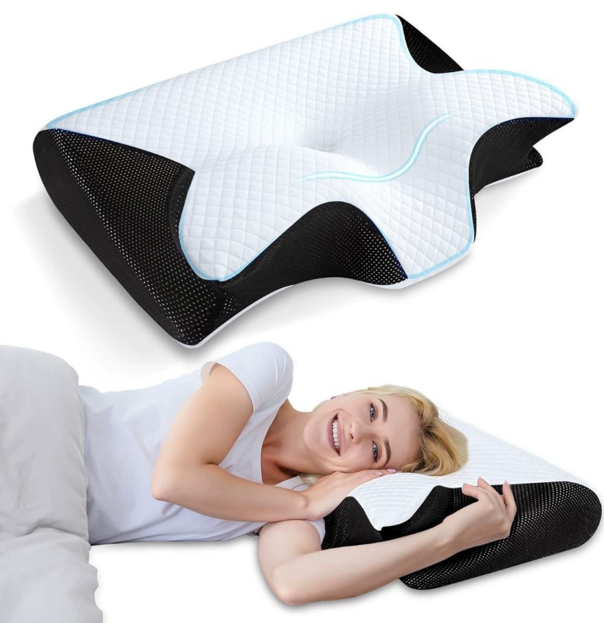 Almofada de massagem em espuma viscoelástica para pescoço