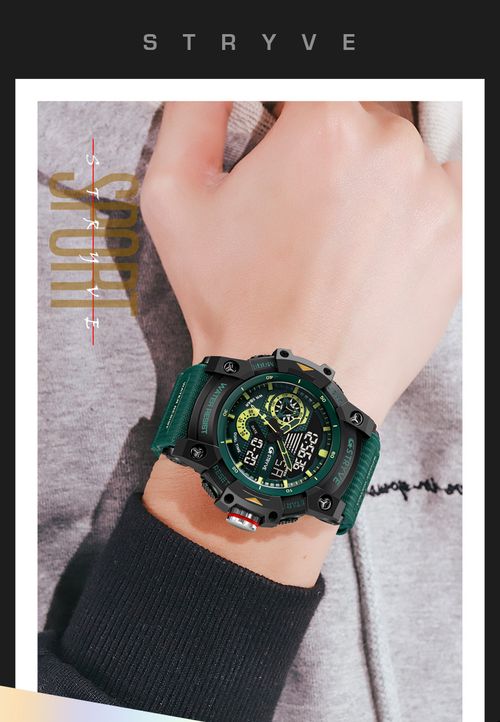Sport Watch Men Quartz Wristwatches 50M Waterproof Watches Stopwatch Big Dial Digital Clock for Male Men Watches
