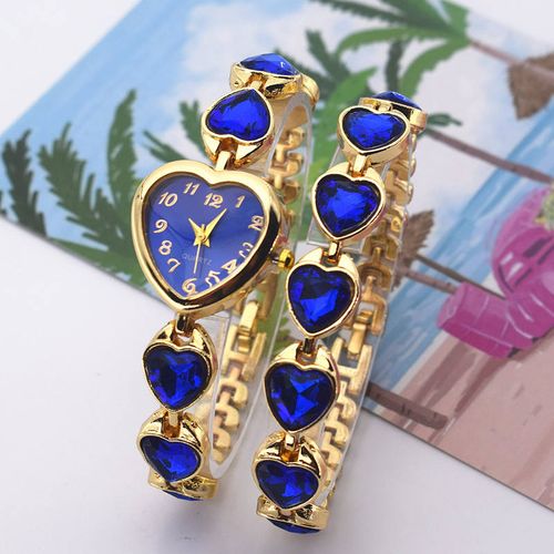 Women's Heart-Shaped Quartz Movement Alloy Watch