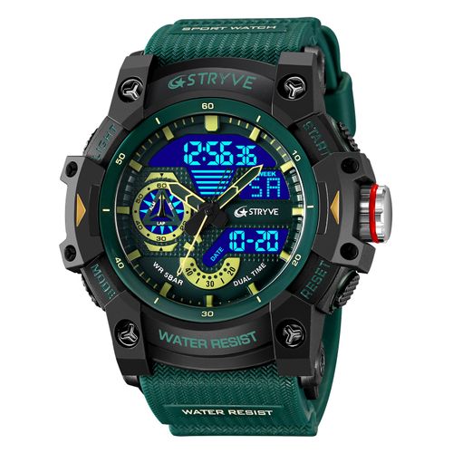 Sport Watch Men Quartz Wristwatches 50M Waterproof Watches Stopwatch Big Dial Digital Clock for Male Men Watches