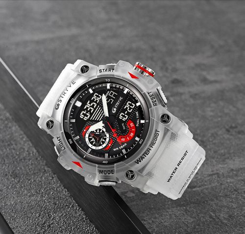 Sport Watch Men Quartz Wristwatches 50M Waterproof Watches Stopwatch Big Dial Digital Clock for Male Men Watches