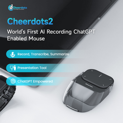 Cheerdots Creative + AI Smart Split Air Mouse: Wireless Charging, Bluetooth Dual-Mode, Ideal for Gaming, Office Work and Training