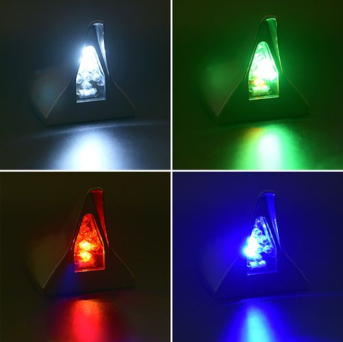 Universal Solar-Powered LED Flashing Shark Fin Warning Taillight Antenna