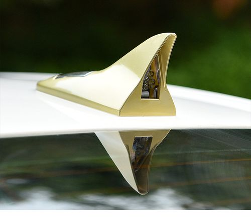 Universal Solar-Powered LED Flashing Shark Fin Warning Taillight Antenna
