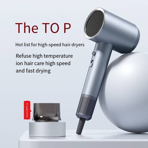 110,000 RPM hair dryer, Styler high-speed ionic hair dryer, powerful motor smart hair dryer, professional hair dryer