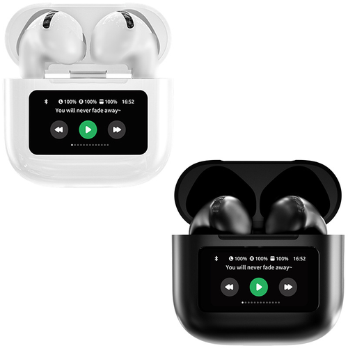 Bluetooth Earbuds with Visible LCD: Know Battery Status At A Glance – Rich Sound for Every Moment!