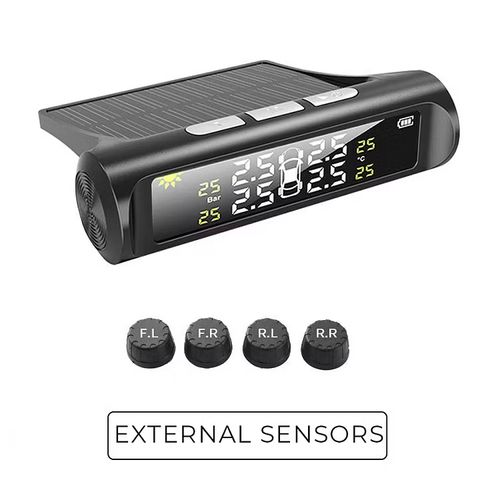 Solar Real-Time Four-Wheel Display Tire Pressure Monitor